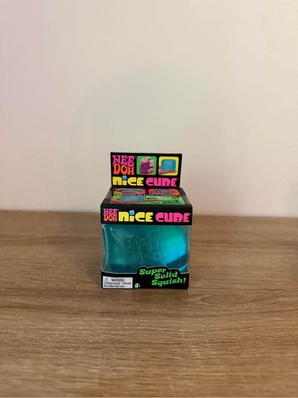 Needoh Nice Cube - Authentic - Teal Kids Squish Toy